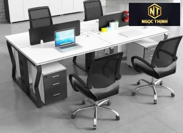 Tổng hợp các loại bàn cụm làm việc nhân viên văn phòng chất lượng tại Nội Thất Ngọc Thịnh